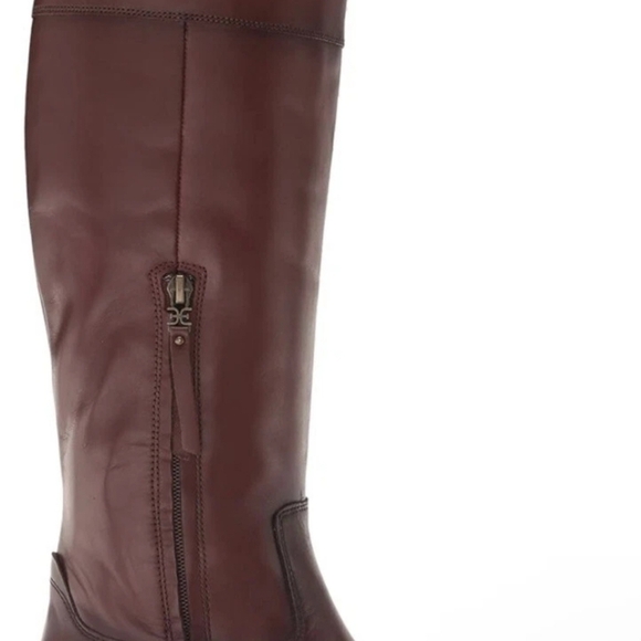 Sam Edelman Drina Brown Leather Knee High Rounded Toe  Riding Boots Sz 5  New - Picture 3 of 9